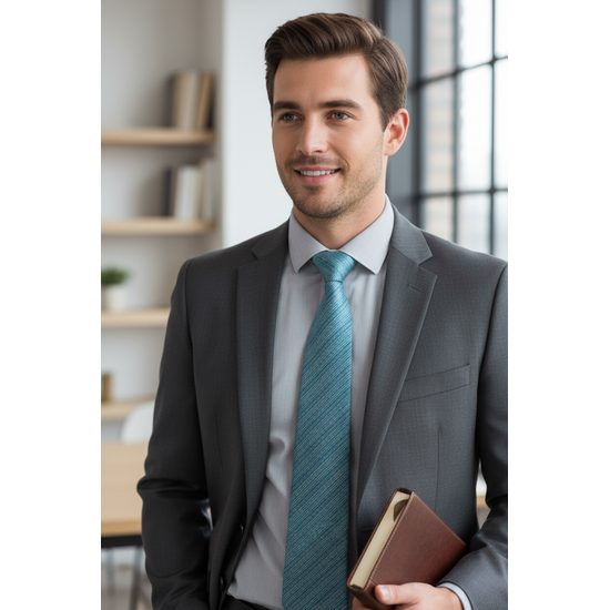 Luxusná tyrkysová kravata