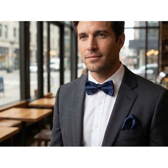 Motýlik pre mužou v tmavomodrej