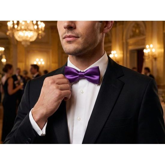 Pánský hladký lesklý motýlek Gala