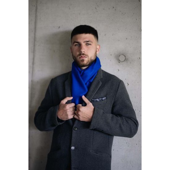 Esarfa de petrecere pentru barbati albastra
