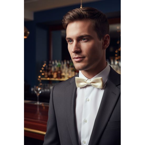 Papion barbatesc crem neted