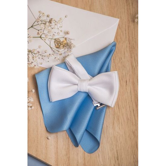 Világoskék díszzsebkendő