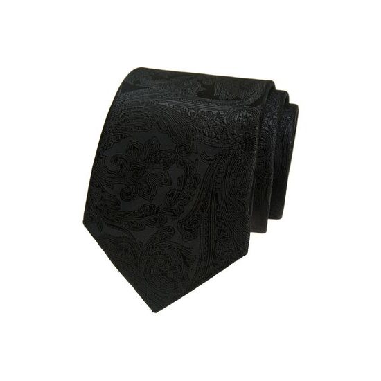 Schwarze Krawatte mit Paisleymuster