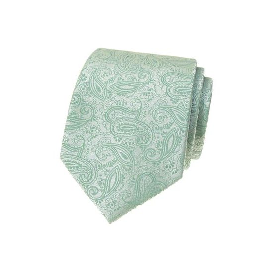 Férfi nyakkendő zsályazöld színben