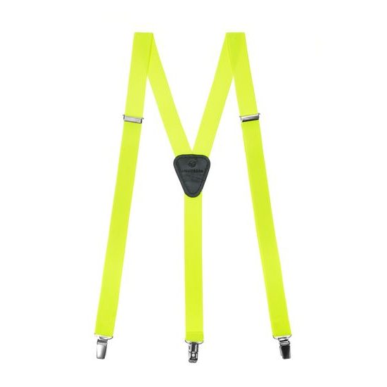 Nadrágtartó Y-alakú 3-klip tartó, sárga neon