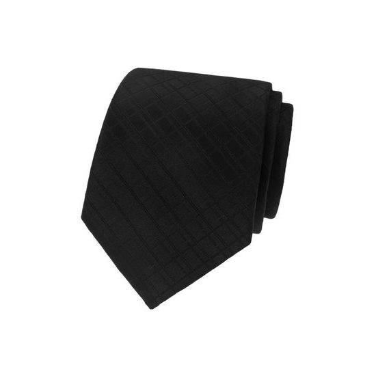 Cravata neagra cu dungi