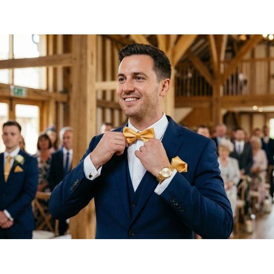 Papion barbatesc auriu cu suprafata lucioasa