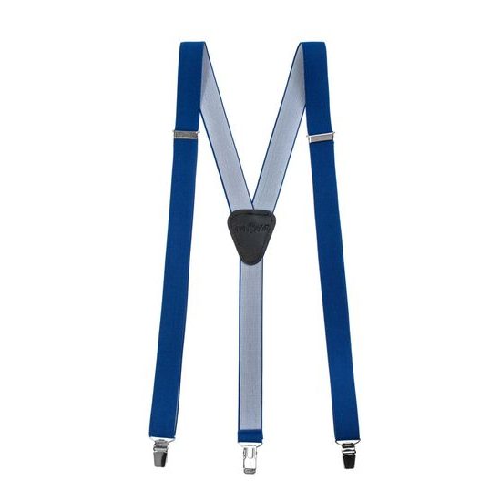 Königsblaue schmale Hosenträger Y-Form 3-Clip-Halterung