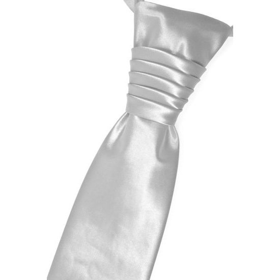 Einfache silberne Hochzeitskrawatte