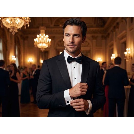 Pánska smokingová košeľa SLIM biela