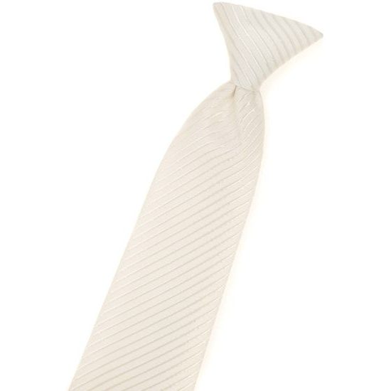 Krawat chłopięcy w kremowym kolorze 44 cm