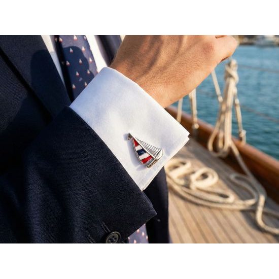 Manschettenknöpfe Segelboote
