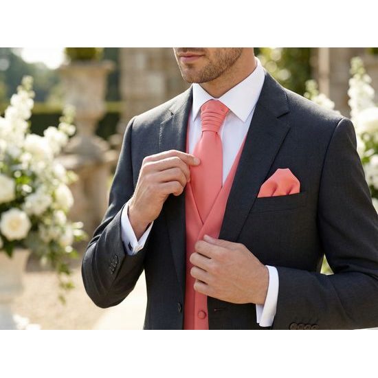 Koralová matná svadobná regata