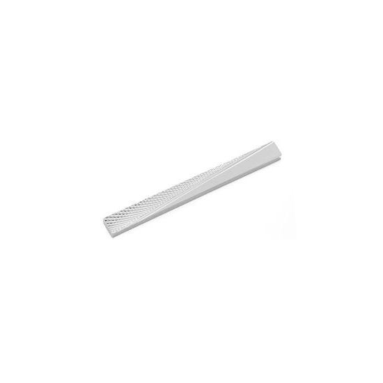 Strieborná spona na kravatu s jemným vzorom