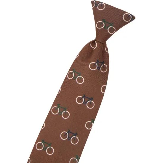 Chlapčenská kravata s motívom bicykla