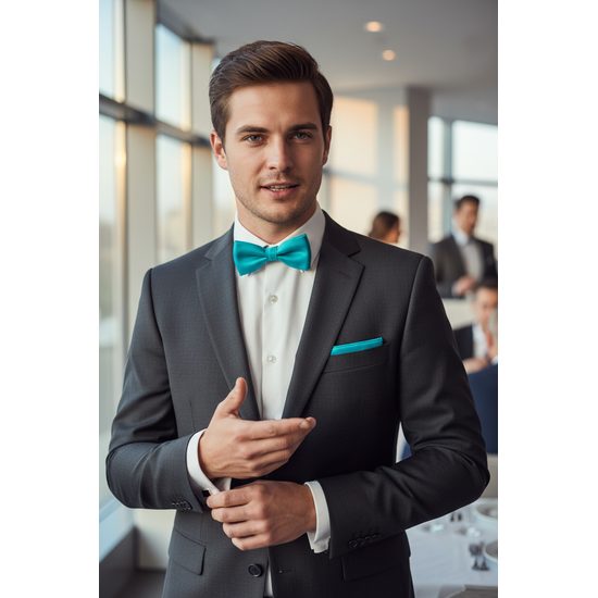 Papion albastru turcoaz