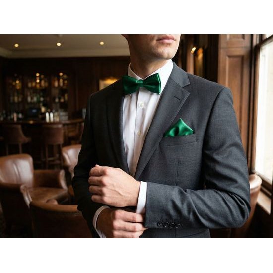 Smaragdzöld csokornyakkendő