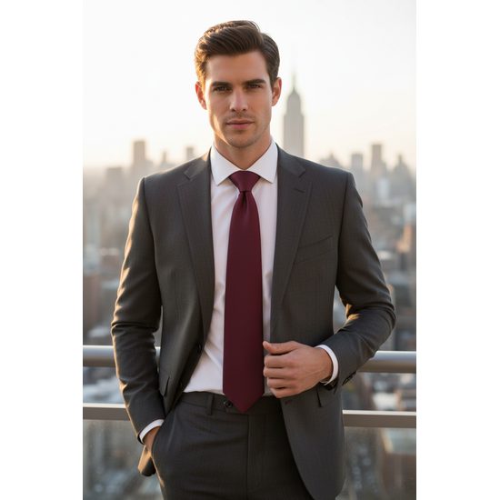 Cravata lunga in visiniu