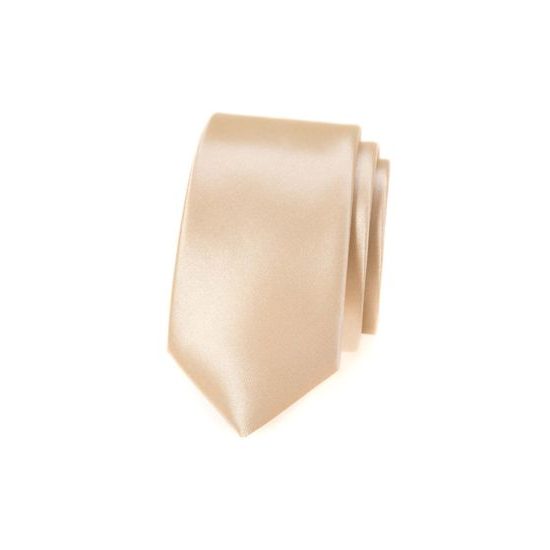 Schmale Krawatte in Ivory