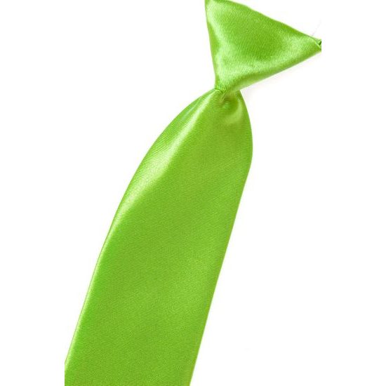 Chlapecká kravata jasně zelená lesk