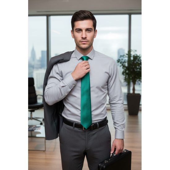 Вратовръзка за мъже тъмнозелена