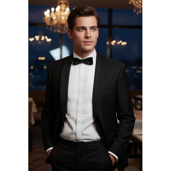 Papion barbatesc negru mat