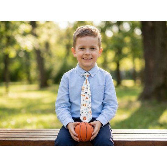 Detská kravata so športovým motívom