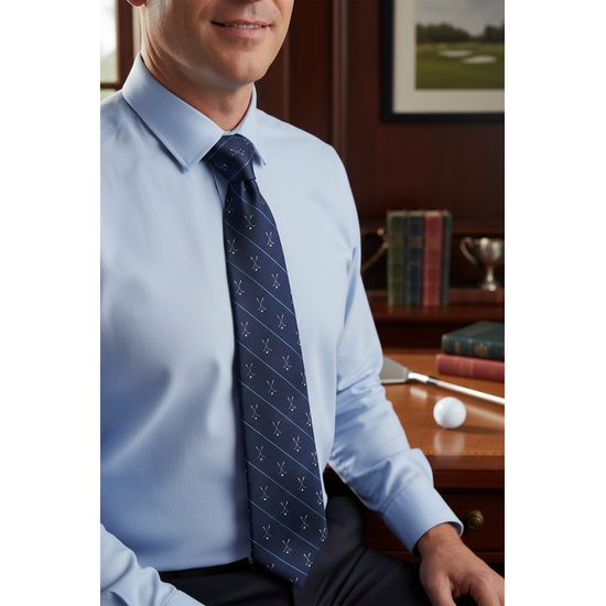 Dunkelblaue Golf Krawatte