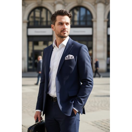 Graue Herren Einstecktuch