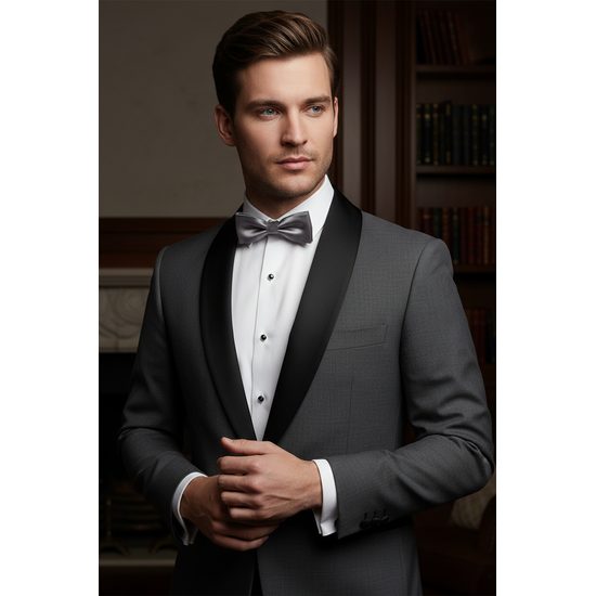 Grafitszürke, klasszikus csokornyakkendő