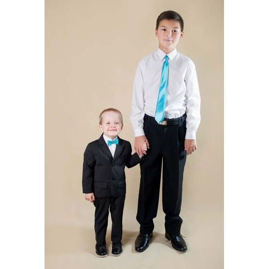 Mini fiú csokornyakkendő - Türkíz