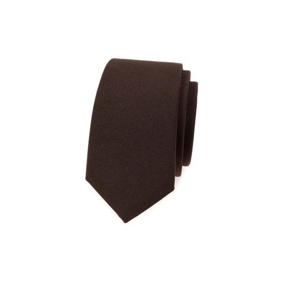 Schmale braune Krawatte