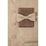 Beige Weste mit Ornament und Fliege
