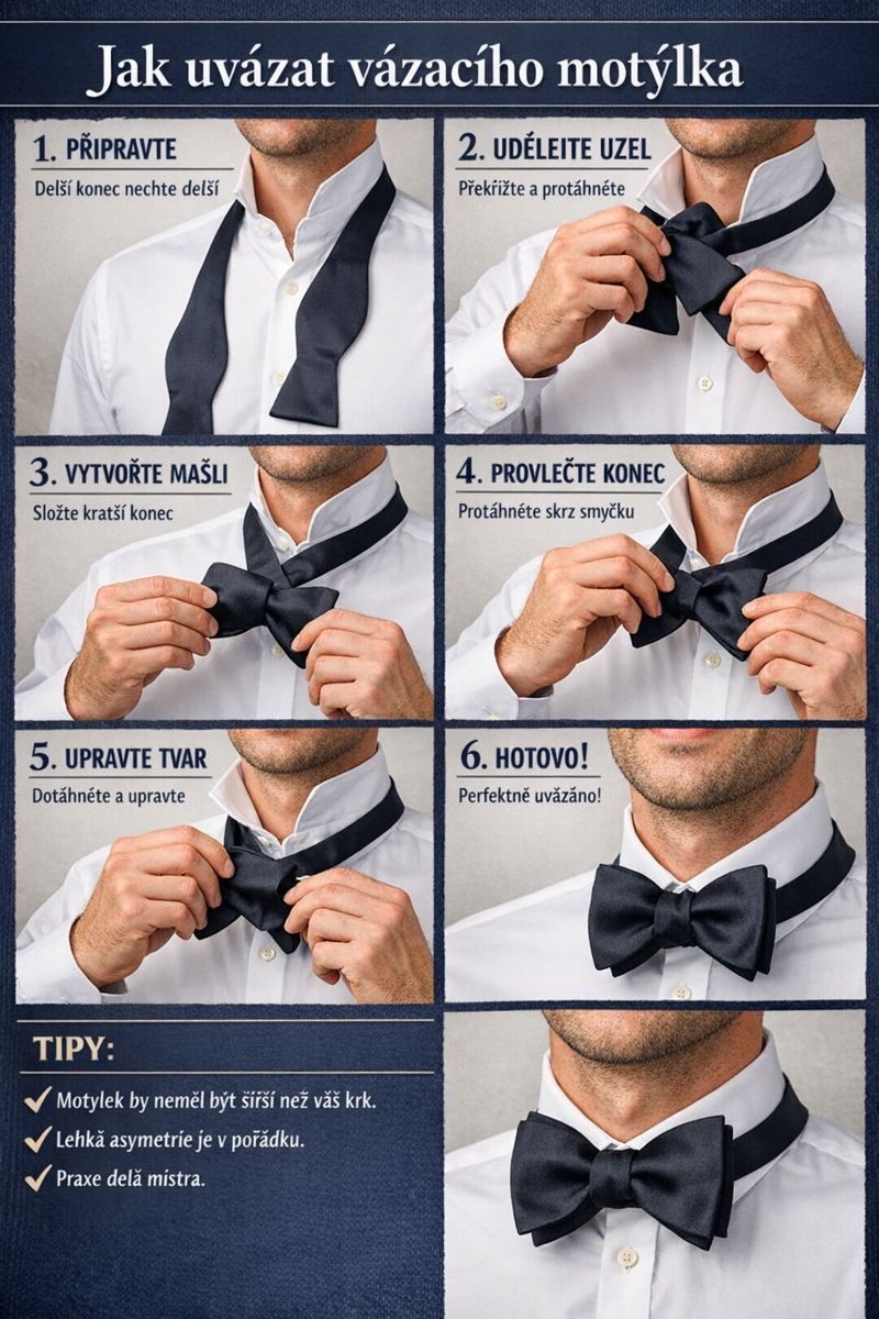 Návod na vázání pánského motýlka