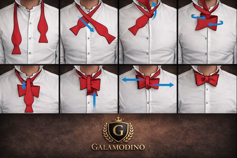 Hogyan kössünk csokornyakkendőt. Lépésről lépésre