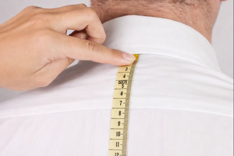 Měření délky košile