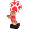 Trofeo Viena de Acrílico con Huella Roja para Concurso Canino