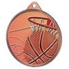 Medalla de Baloncesto con Textura de Color 3D en Bronce