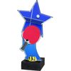 Trofeo Viena de Acrílico de Estrella para Tenis de Mesa