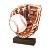 Trofeo de Madera Auténtica Sierra para Béisbol - Clásico