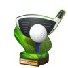 Trofeo Grove de Madera Real para Golf
