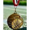Medalla Barnet Clásica con Textura e Impresión 3D MaxMedal para Baloncesto