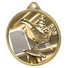 Medalla de Conocimiento Quiz Textura 3D Impresión en Oro