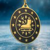 Medalla de Patinaje sobre Hielo Valor de Acero Inoxidable