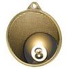 Medalla Clásica de Textura Billar 3D Impresión Oro