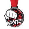 Medalla Gigante de Karate en Acrílico Negro