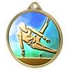 Silueta de Gimnasta con Textura de Color Impresión 3D Medalla de Oro