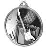 Medalla de Plata con Textura de Guitarra Eléctrica Impresión 3D