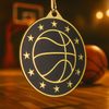 Medalla de Baloncesto Valor de Acero Inoxidable