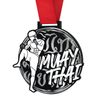 Medalla Gigante de Muay Thai en Acrílico Negro